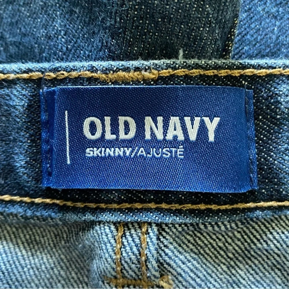 OLD NAVY Kids size 18R Blue denim Skinny Jeans medium wash with adjustable waist